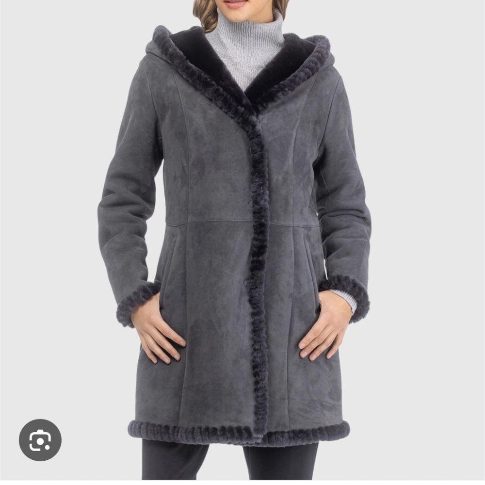 Jones New York Charcoal Teddy Jacket